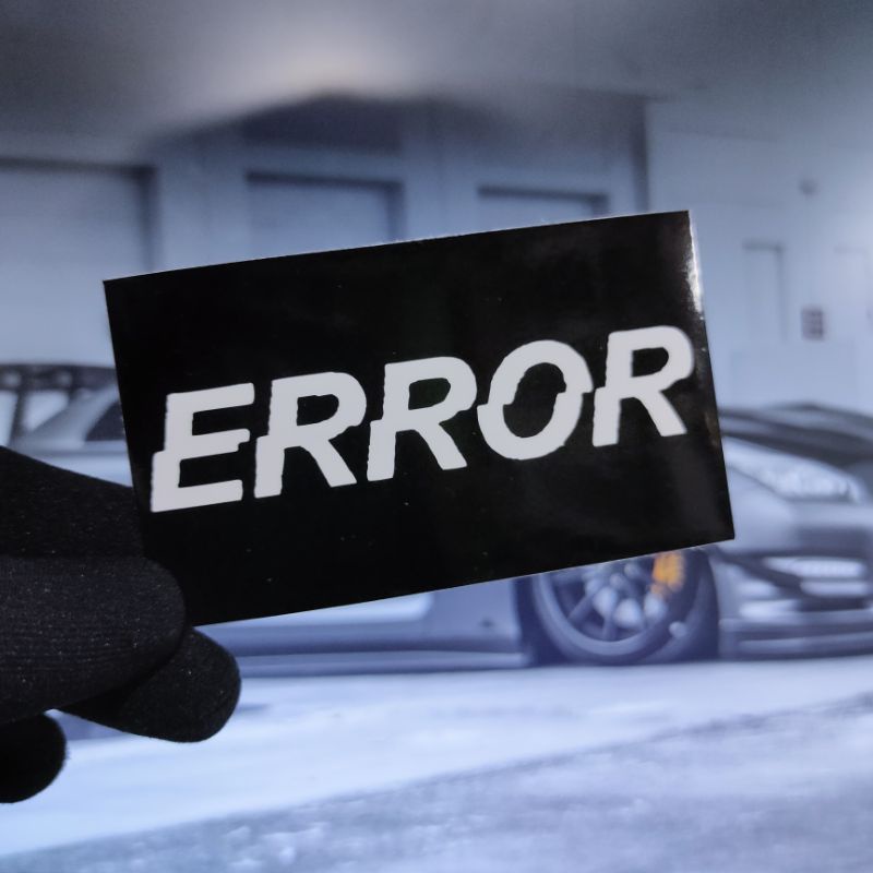 

STICKER ERROR BLACK