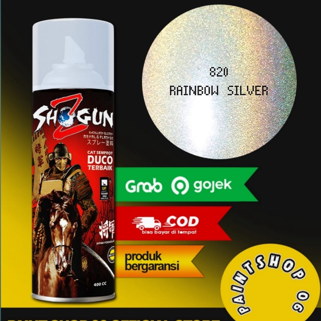 Cat Semprot Shogun Z Rainbow Silver Pelangi 820 - Pilok Pylox Bunglon