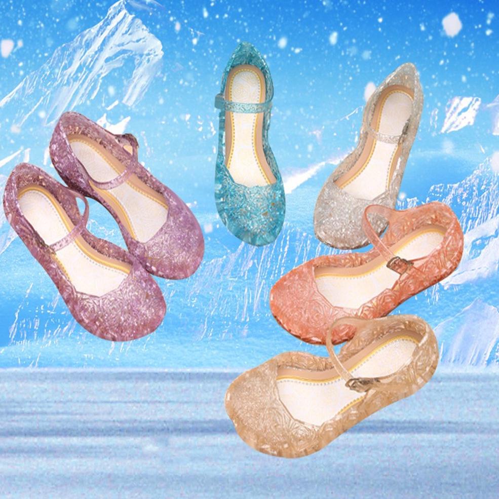 JRK.3717 ‣ Sepatu Princess Import Model Kaca Anak Cewek Bahan Jelly Ringan dan Nyaman Sepatu Pesta I