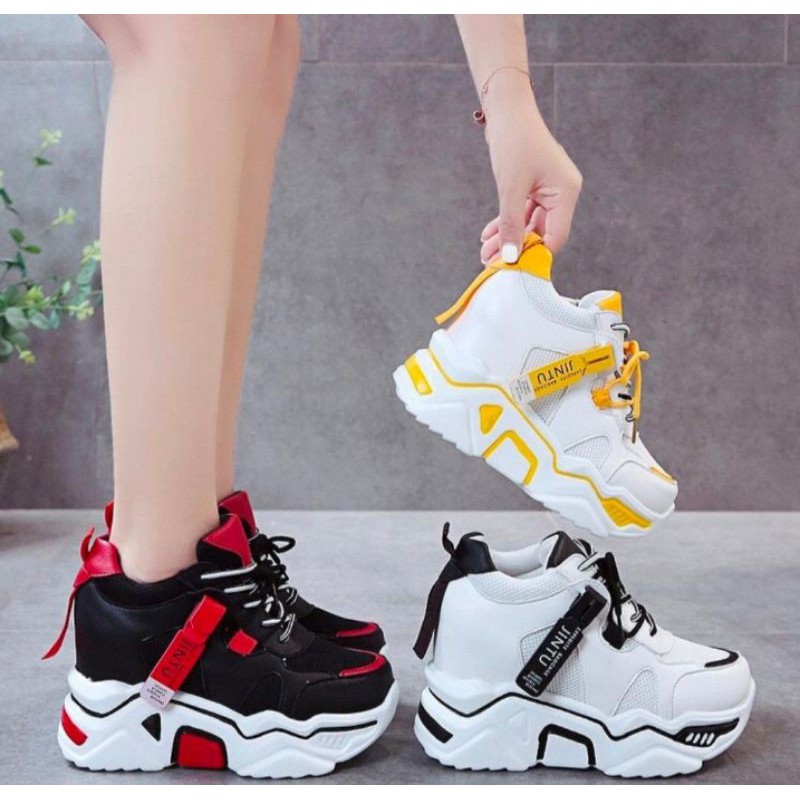 sneaker import jintu / sepatu import cewek hak 8cm