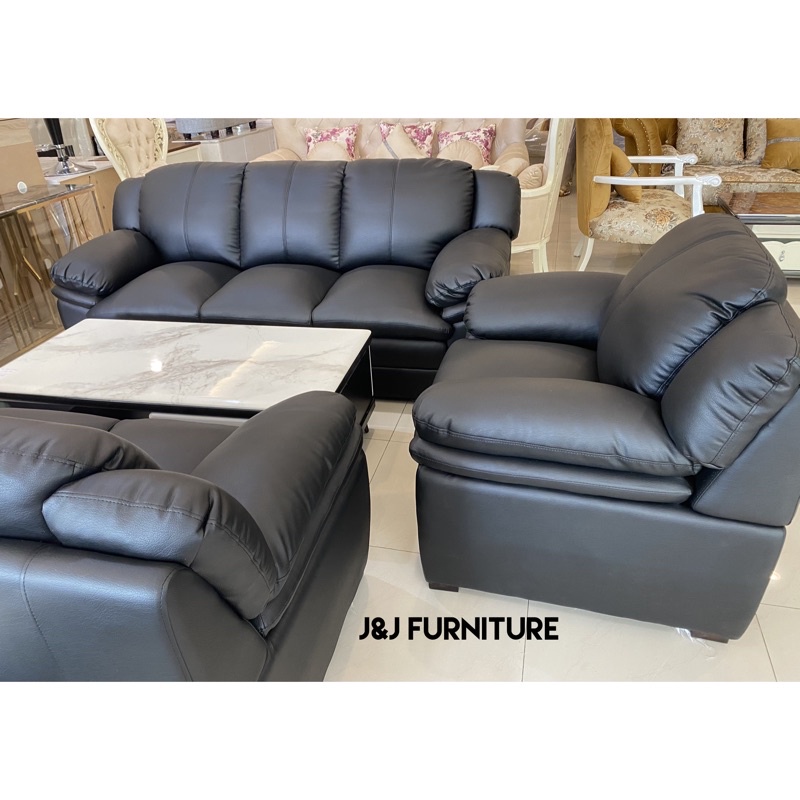 Jual Sofa Minimalis Sofa ruang tamu sofa 321 hitam murah empuk | Shopee