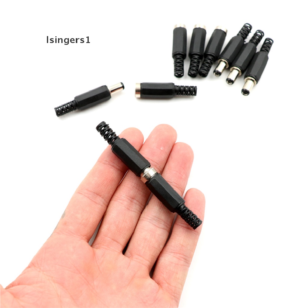 (lsingers1) 10pcs Jack Power DC 5.5x2.1mm + Male