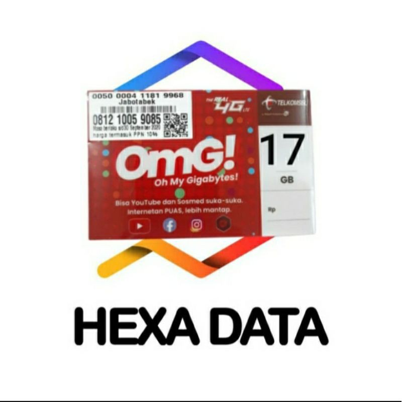 PERDANA DATA TELKOMSEL 17GB