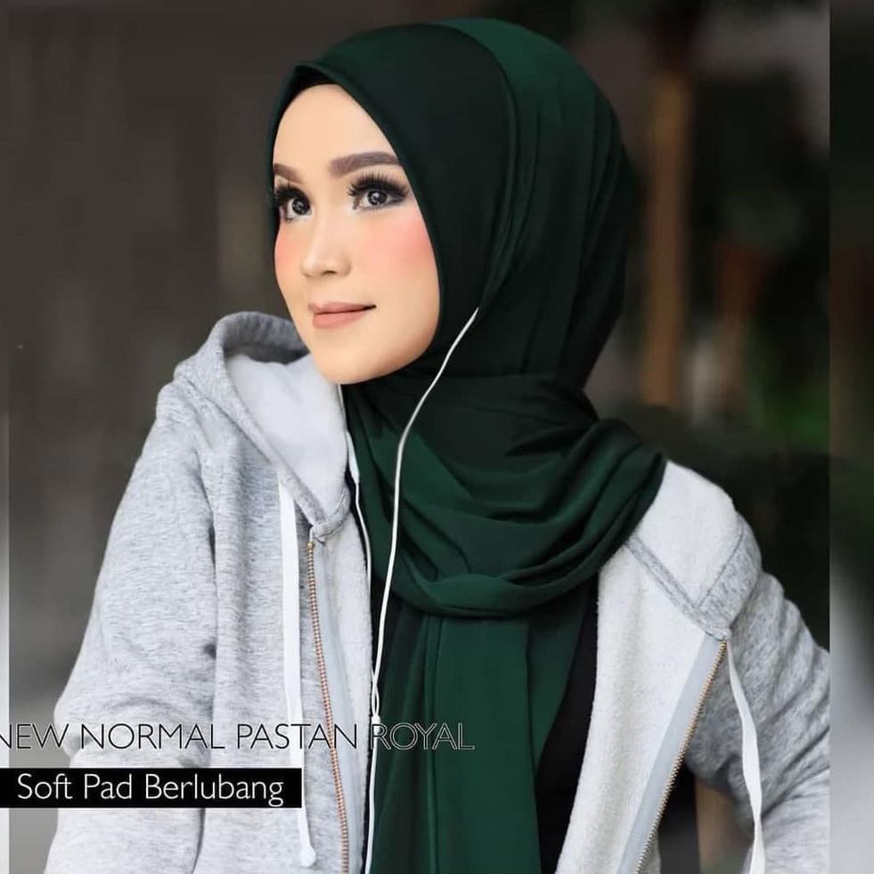 [KODE GISKB] Pashmina Instan Royal New Normal Variasi Lubang Telinga / Jilbab Instan / Pasmina Maske