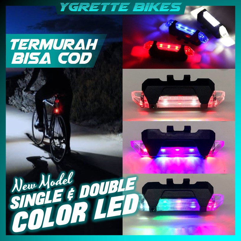 YGRETTE - GEN 2 ROBESBON NEW MODEL USB BICYCLE TAIL LIGHT Lampu sepeda belakang Rechargeable