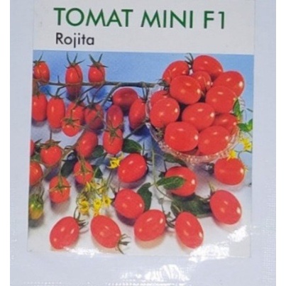 TOMAT MINI ROJITA 5 GRAM PACK BESAR benih biji tomat chery ceri merah f1 tomato unggul known you seed