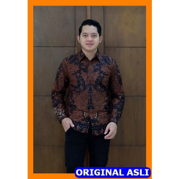 ATASAN KEMEJA BAJU BATIK SOLO PRIA LENGAN PANJANG FULL FURING NAKULA 2 SM paramarta MAHESA KANAYA PE