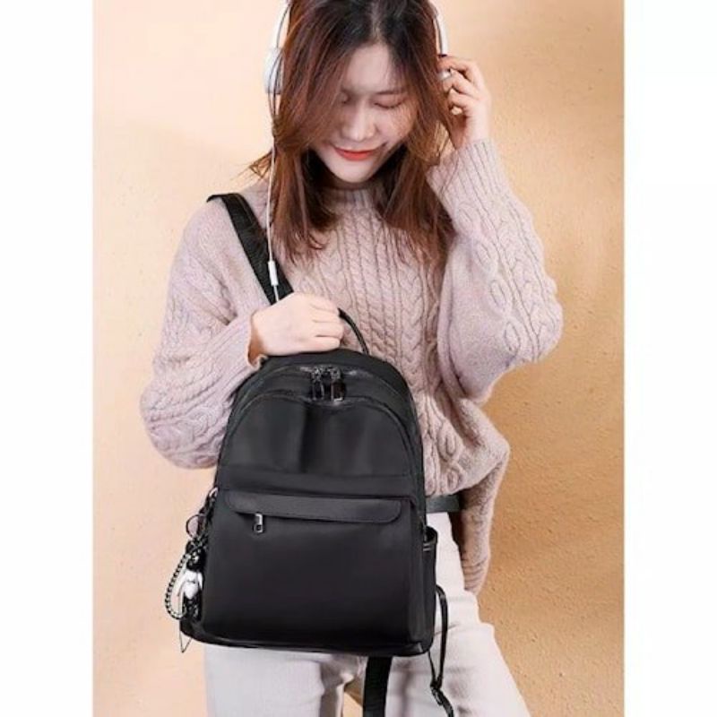 Tas Ransel Backpack Fashion Wanita Tas Batam sushi merah dan hitam