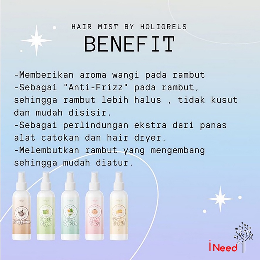 (INEED) HOLIGRELS BODY MIST HAIR MIST SHIMMER MIST COLLAGEN DRINK HOLIGRELSKINCARE