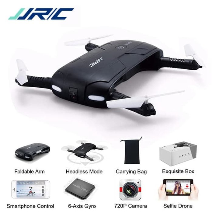 Pesawat Rc - Drone Quapcopter - Drone Blackhawk Jjrc H37 Elfie Pocket Drone Rc Quadcopter - H37