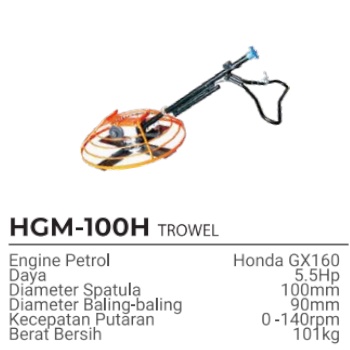 Mesin Trowel 1000mm HGM100H MODERN / Mesin Perata Plester Poles Cor Semen 100cm MODERN - Power Trowel MODERN