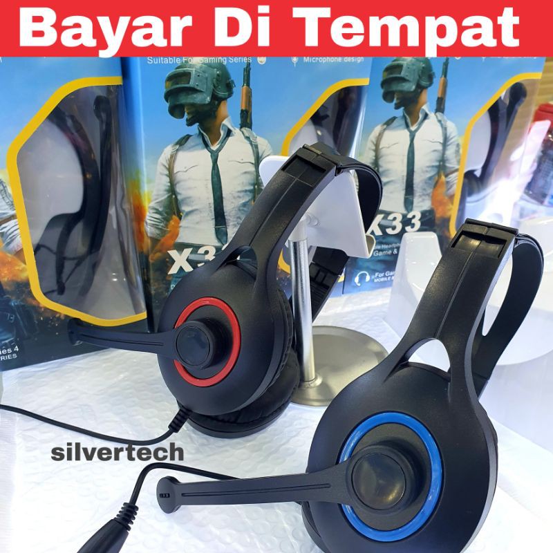 Headset Game Berkabel Headphone dengan Mikrofon Universall