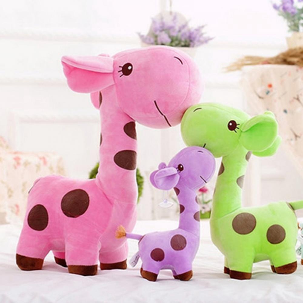 Boneka Plush Model Jerapah Ukuran 18cm untuk Hadiah Ulang Tahun / Pernikahan