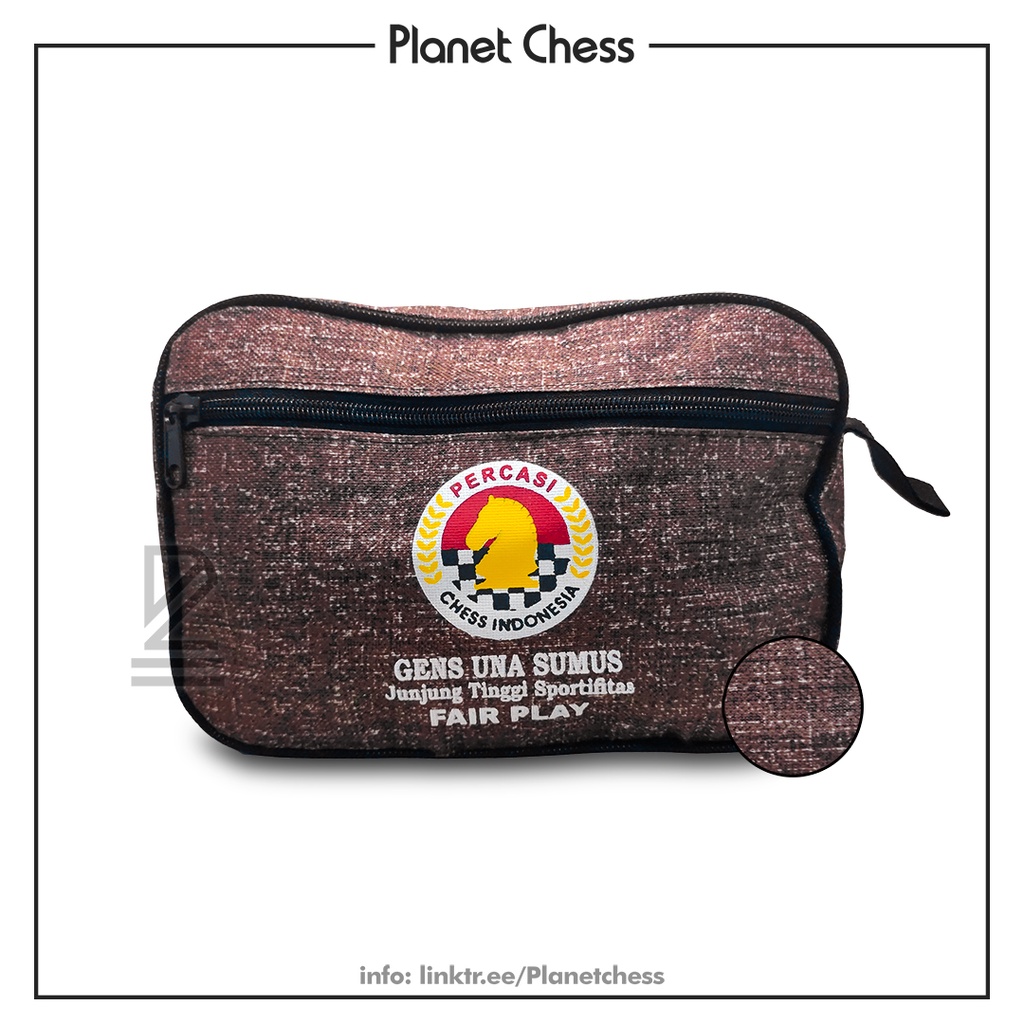 Tempat Bidak Catur Percasi Mini Premium 2.0 Varian Chocolate