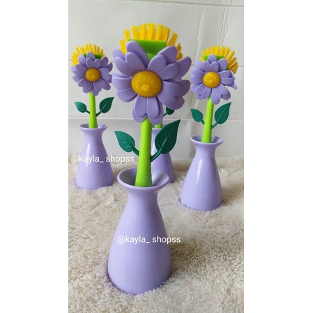 sikat bunga matahari ungu