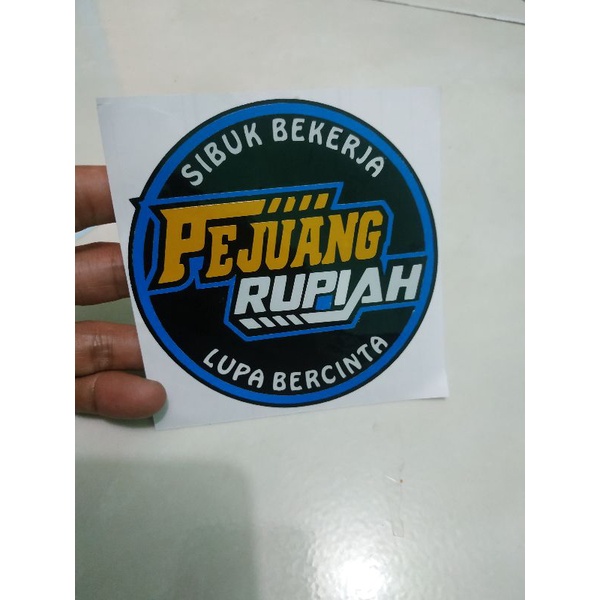 cutting sticker PEJUANG RUPIAH