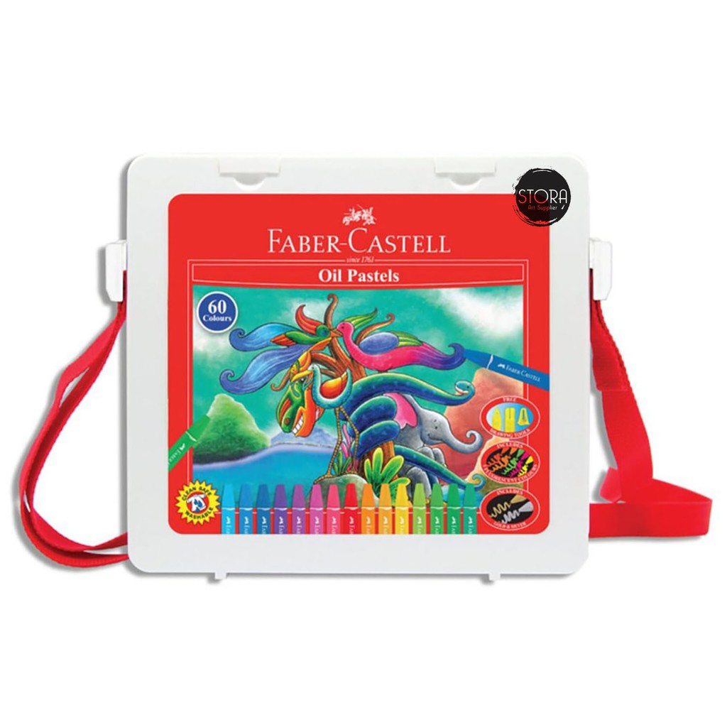 

Faber Castell Hexagonal Oil Pastel Crayon 60 Colours Warna