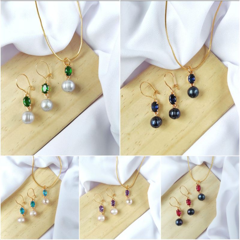 Set mutiara asli lombok|set mutiara bersertifikat|kalung mutiara lombok|mutiara lombok terbaru