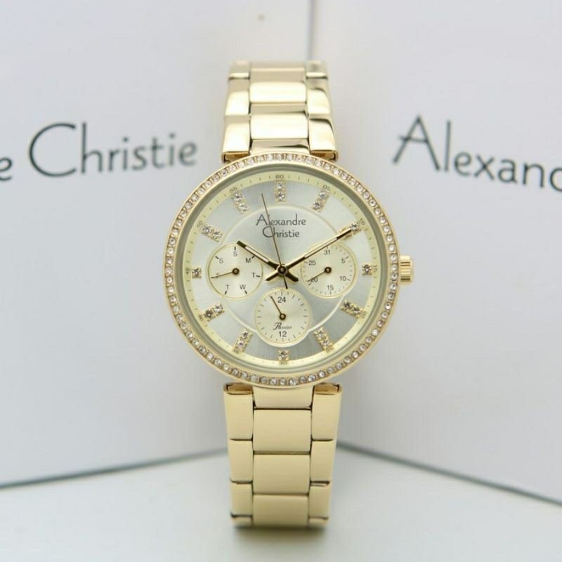 Jam Tangan Alexandre Christie AC 2874 Rantai Wanita / Cewek Original