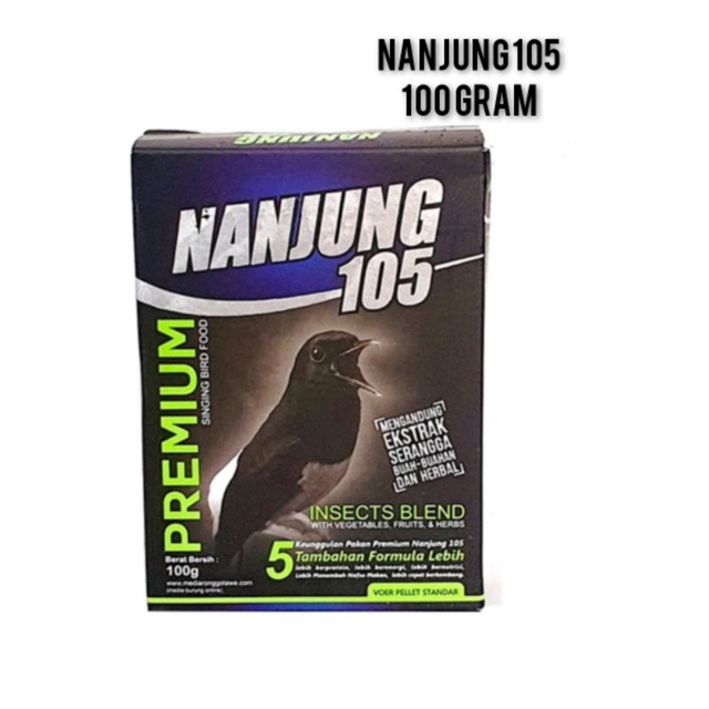 voer ebod  nanjung 105 premium 100 gr pur pakan burung murai kacer tledekan dll