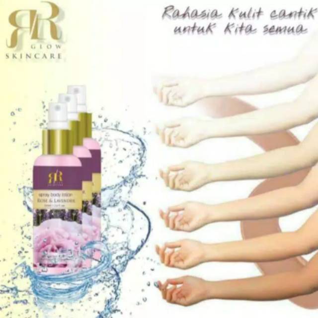 RR glow lotion spray