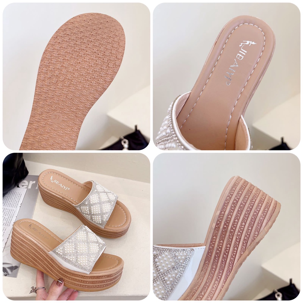 SANDAL WEDGES MUTIARA DEBRA FASHION L-12