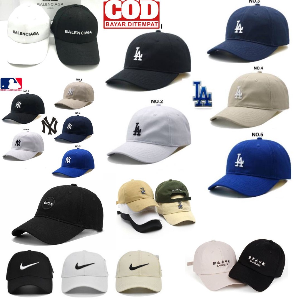 TOPI BASEBALL BORDIR BRIIXTON / BRXTN / LOS ANGELES / LA / KAMIKAZE / SPORT / SUFEWAFE / BALENCIAGA RING BESI LAKI PEREMPUAN