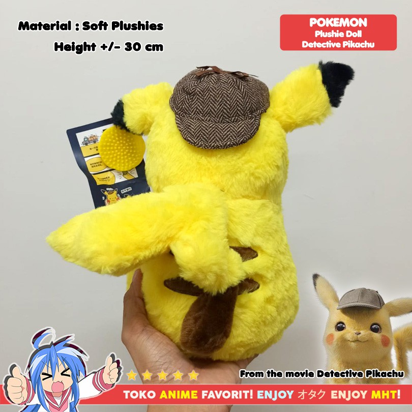 Boneka Anime Karakter Pokemon Detective Pikachu