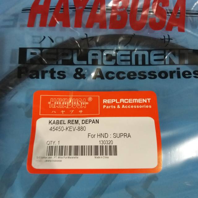 Kabel Rem Depan Supra x Legenda Tromol Hayabusa / Kabel Rem Supra Tromol