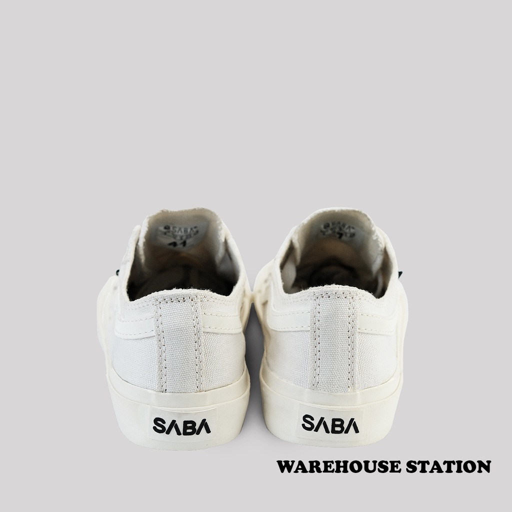 SABA Veloz Low All White - Sepatu Sneakers Casual Pria Wanita