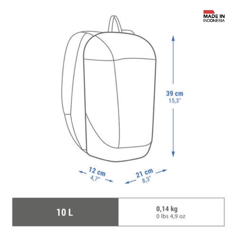 Tas Ransel 10L NH100 Hiking Backpack Original