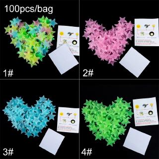 100pcs Stiker Dinding Dengan Gambar Bulan Dan Bintang 100pcs Stiker Dinding Dengan Gambar Bulan Dan Bintang