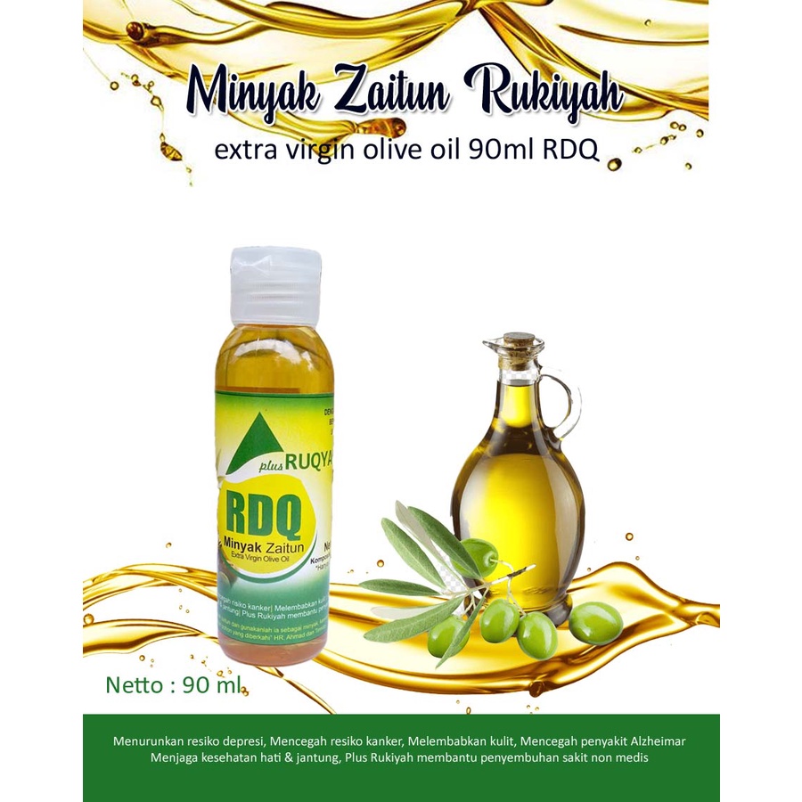 Minyak zaitun rukiyah extra virgin olive oil 90ml RDQ/minyak zaitun asli/minyak zaitun asli untuk wa