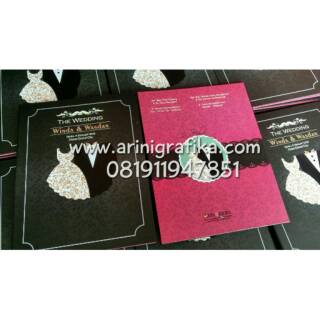 Undangan Pernikahan Hard Cover Simple Murah Elegan The