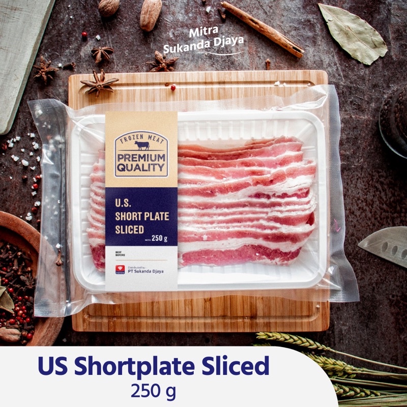 

US Shortplate Sliced 250 gr