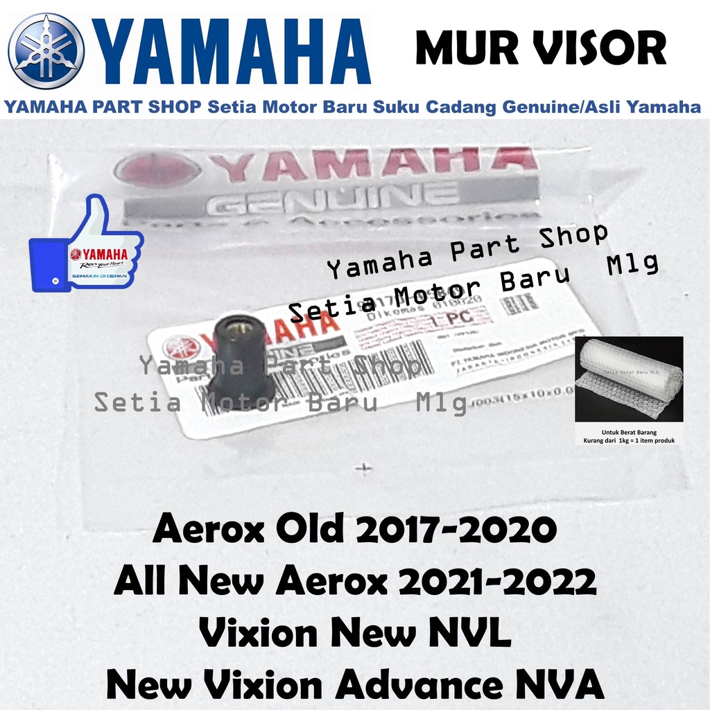 Nut Mur Baut Visor Motor All New Aerox Old Vixion New NVL New Vixion Advance NVA Asli Yamaha