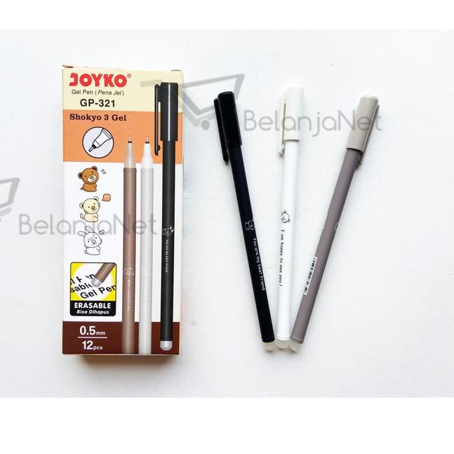 

Special - Pen Gel Joyko Shokyo 3 Erasable Bisa Dihapus GP-321 1 LUSIN ✔