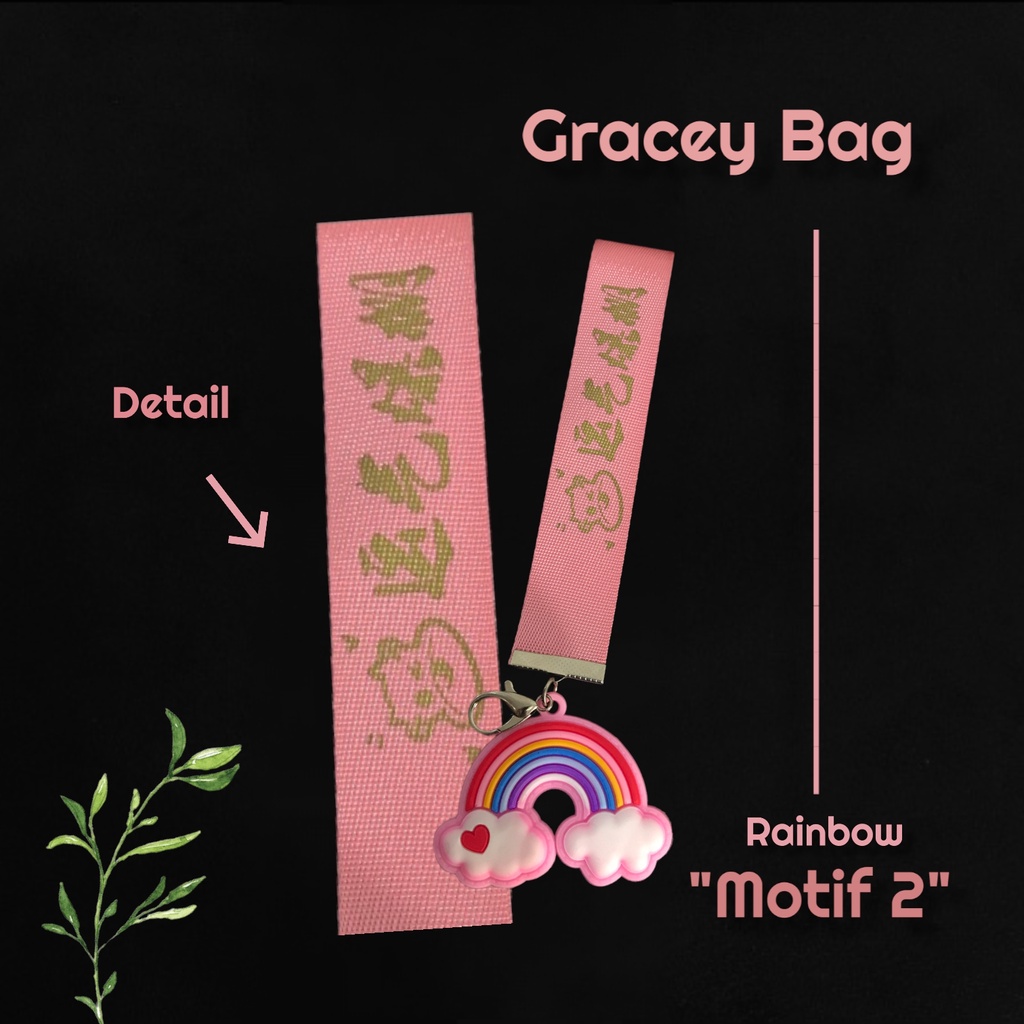 Gracey Bag Gantungan Kunci Rainbow