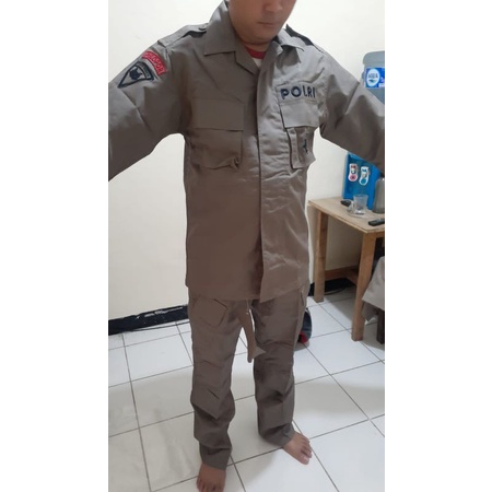 Baju Pdl Tactical JATAH Asli Brimob Warna Hijau