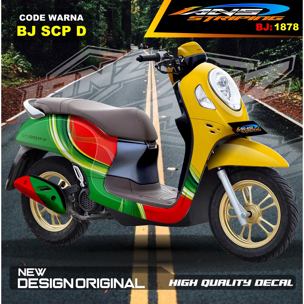 DECAL STIKER FULL BODY SCOOPY / STICKER ALL NEW SCOOPY / STIKER FULL BODY SCOOPY TERMURAH / STIKER MOTOR SCOOPY / STIKER MOTOR