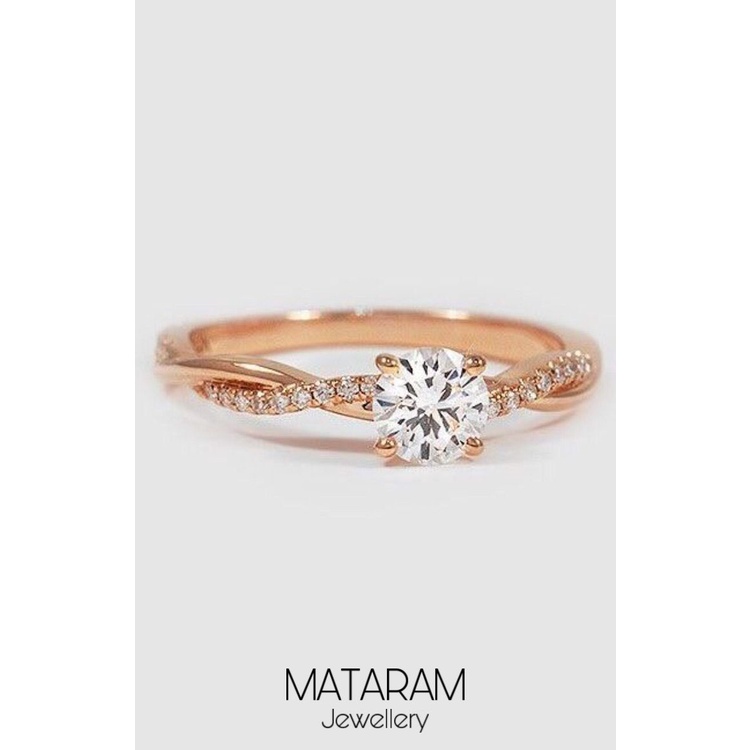 Cincin Kawin Muaro Jambi Emas 9K Gold - Bebas Request Model Cincin Custom By Mataram Jewellery - Fre