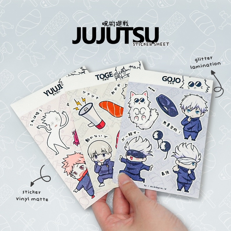 

JUJUTSU KAISEN STICKER SHEETS by chibikurin.id