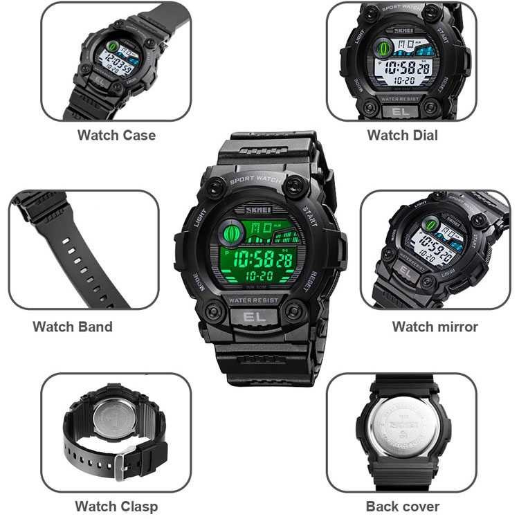 Jam Tangan Pria Digital Original SKMEI DG1635-3