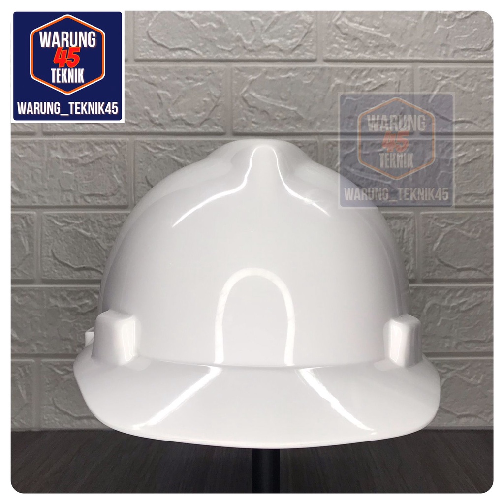 HELM PROYEK SAFETY V GUARD MERK MSA SNI LOKAL SUSPENSI FASTRACK FASTRAK -PUTIH