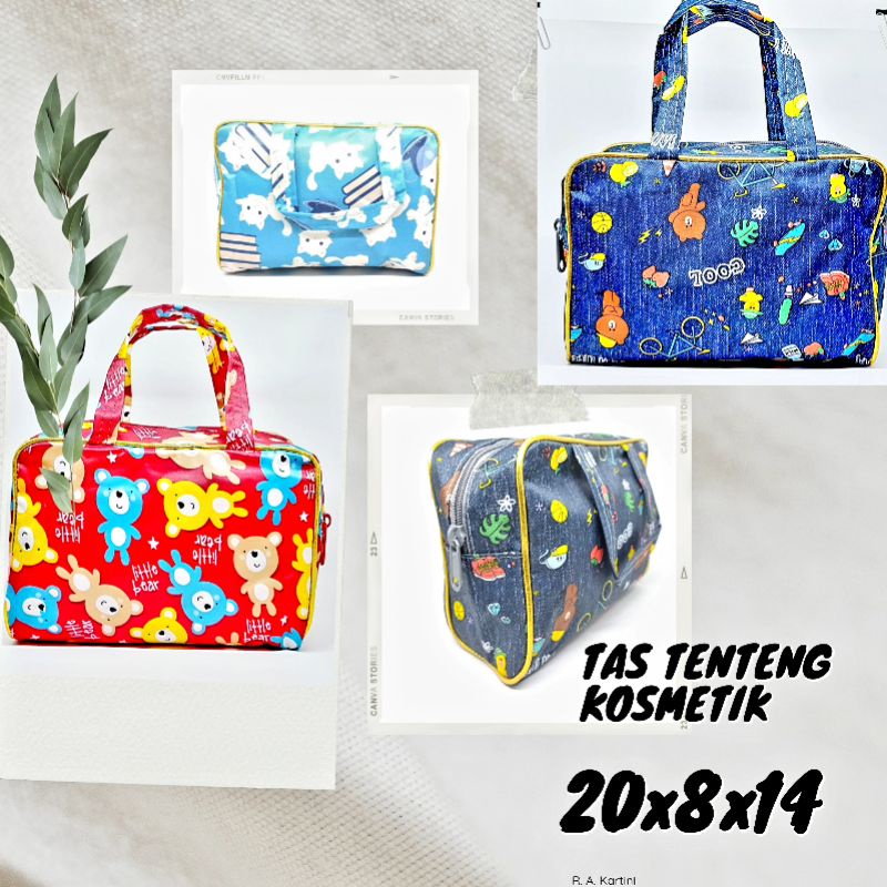 Tas Kosmetik Tenteng handbag Karakter cantik Waterproof