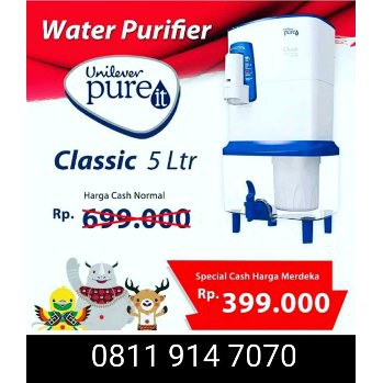 pure it classic 5 liter unilever water purifier murah