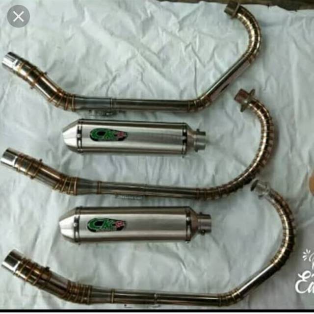Knalpot CKC KAPSUL LEHER C Fullcacing terlaris PNP GL MP TIGER CB