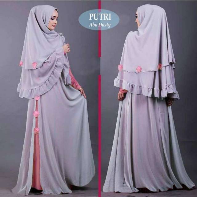 Setelan gamis putri syari busana muslim