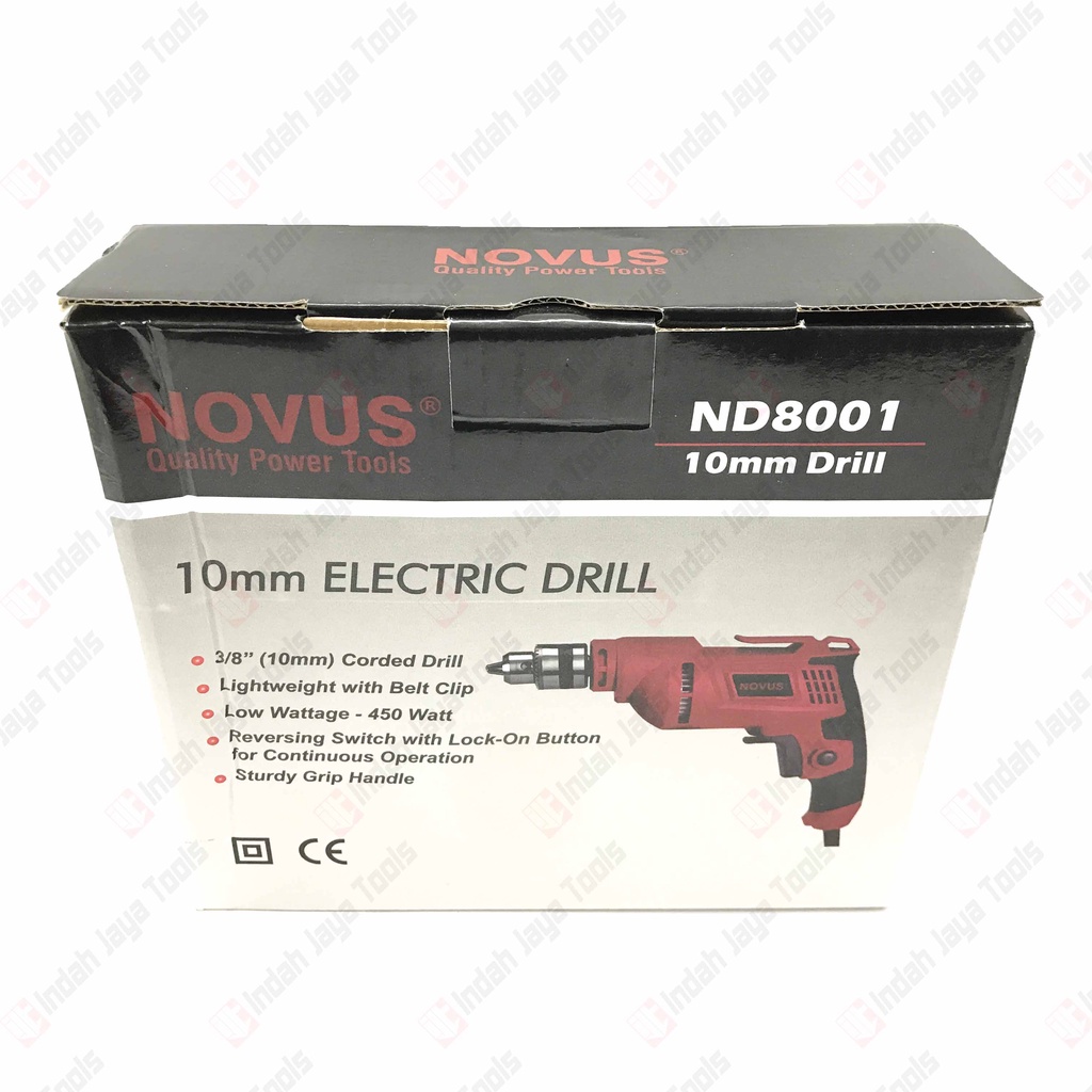 NOVUS Mesin Bor Besi dan Kayu 10 mm - Electric Drill