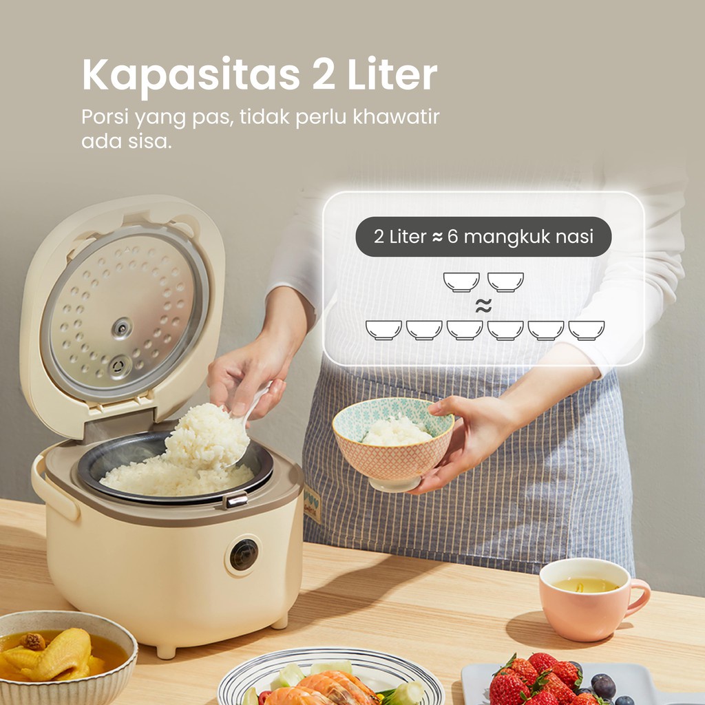 Emily Digital Rice Cooker 2L/Penanak Nasi Multifungsi ERC-43002